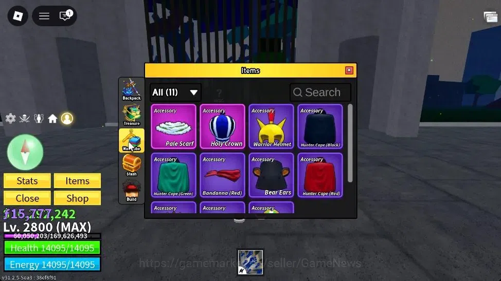 Roblox Accounts Blox Fruit |MAX Lv2800| 6M Beli 15k Frag| 1 Myth+2 image 4