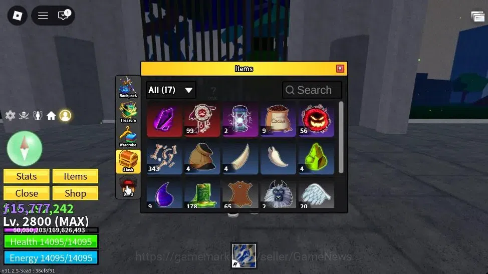 Roblox Accounts Blox Fruit |MAX Lv2800| 6M Beli 15k Frag| 1 Myth+2 image 5