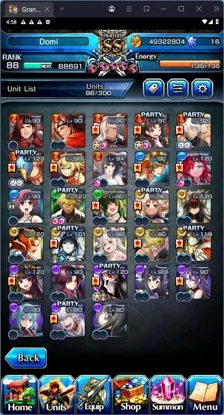 Grand Summoners Accounts Global | Rank 88 | Rimuru TW, Accelerator TW, Miyu image 4