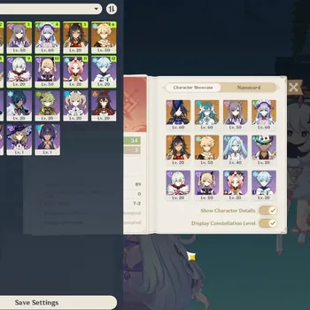 Genshin Impact Accounts Others Asia|AR 37|2 Limited + 1(*5 Weapon)|Vodyanitsa,Clorinde|3 Standard(Mizuki,Dehya,Keqing)|Male