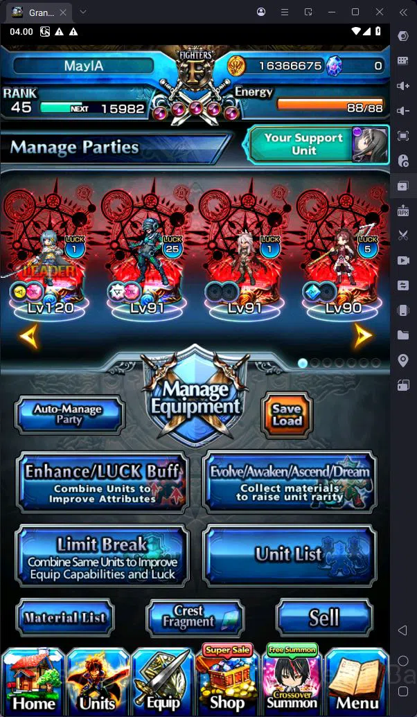 Grand Summoners Accounts [GLOBAL] Rank 45 | 10 Ascend | Houka Inumuta TW |  image 10