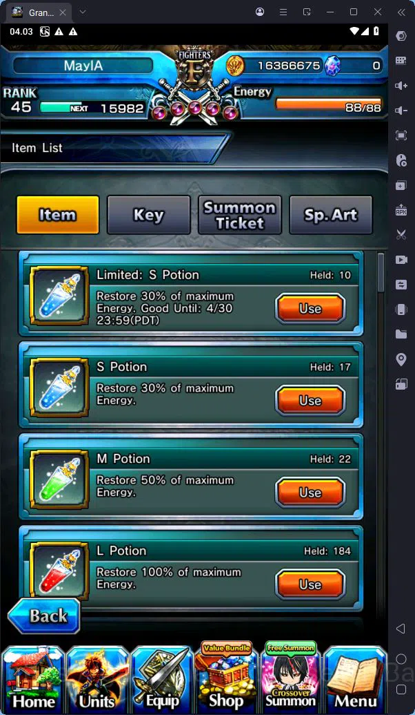 Grand Summoners Accounts [GLOBAL] Rank 45 | 10 Ascend | Houka Inumuta TW |  image 5