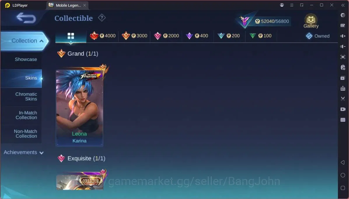 Mobile Legends: Bang Bang Accounts GLOBAL Hero 132 Skin 255|KOF Karina|CC Natalia|Va image 8