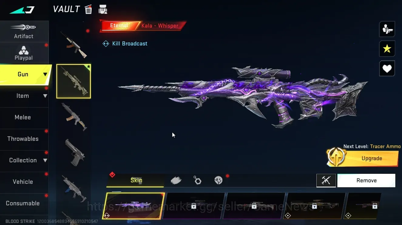 Blood Strike Accounts Others Asia|Eternal Kala Whisper Level 2|Ultra Galil Knight|Legendary M4A1 Venom,AR97 Abyss|5 1