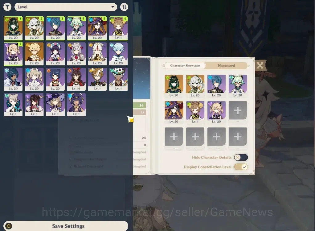 Genshin Impact Accounts ASIA|AR14|Fresh Starter|2Limited+1(*5Weapon)|Nefer image 2