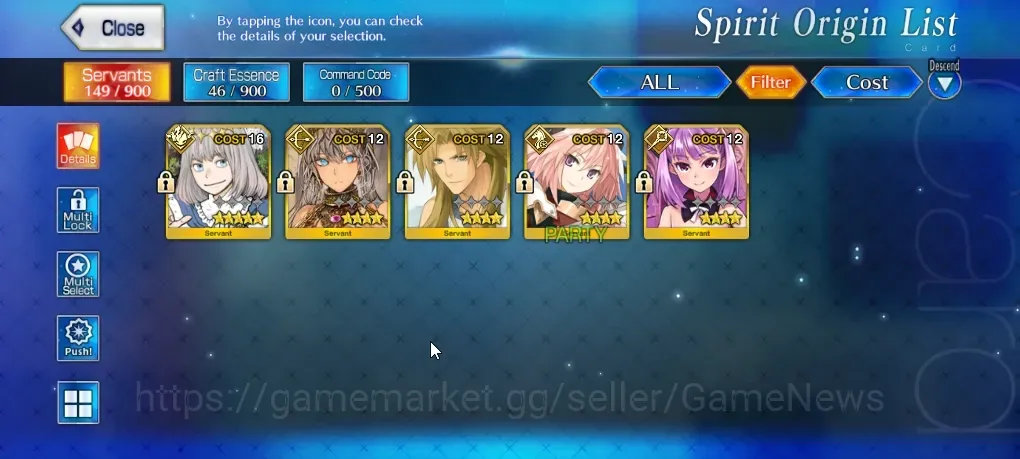 Fate-Grand Order Accounts NA Starter Fuyuki Lv 1| 1 SSR Servant Oberon |CE Black Grail|19 Quartz,29 Golden Apple|Birthday 1
