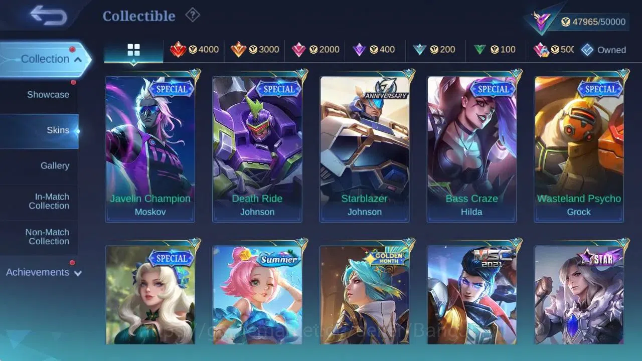 Mobile Legends: Bang Bang Accounts GLOBAL Hero 129 Skin 216|SEASON Floryn|CC Tigreal| image 15