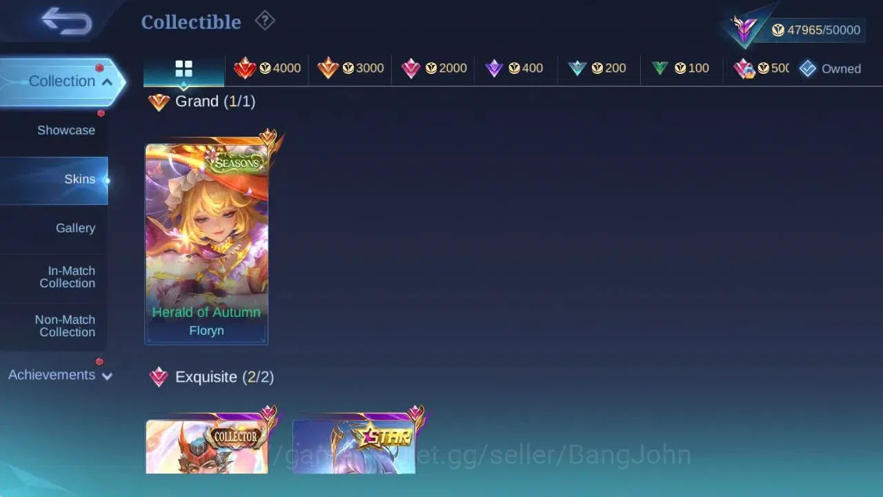 Mobile Legends: Bang Bang Accounts GLOBAL Hero 129 Skin 216|SEASON Floryn|CC Tigreal| image 8