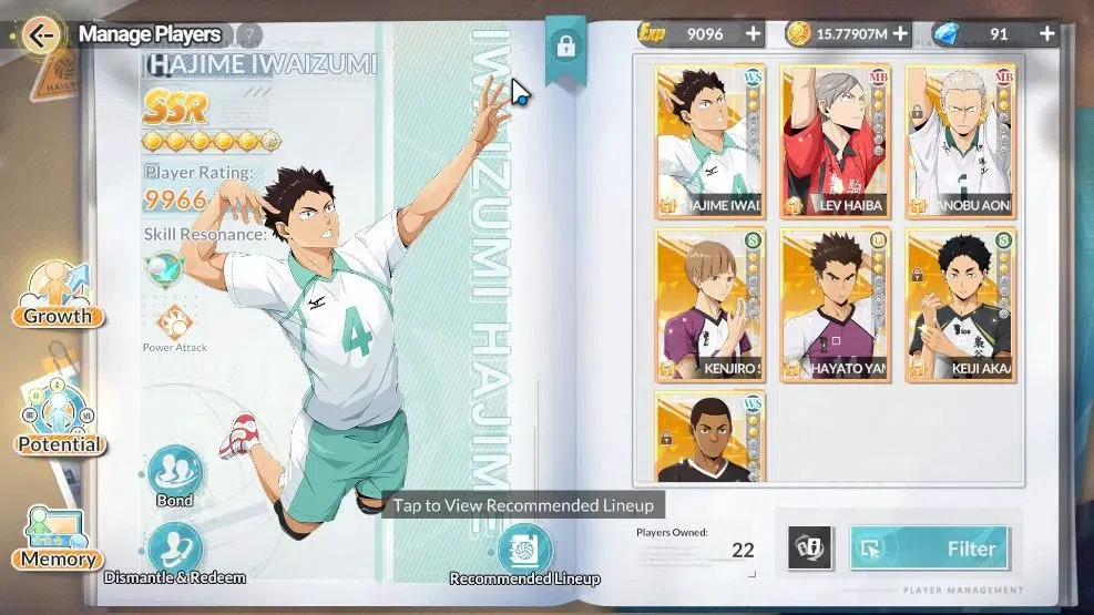 HAIKYU!! FLY HIGH Accounts SEA Lvl 53|2 SP [Toru Oikawa,Hajime Iwaizumi]+Memo image 7