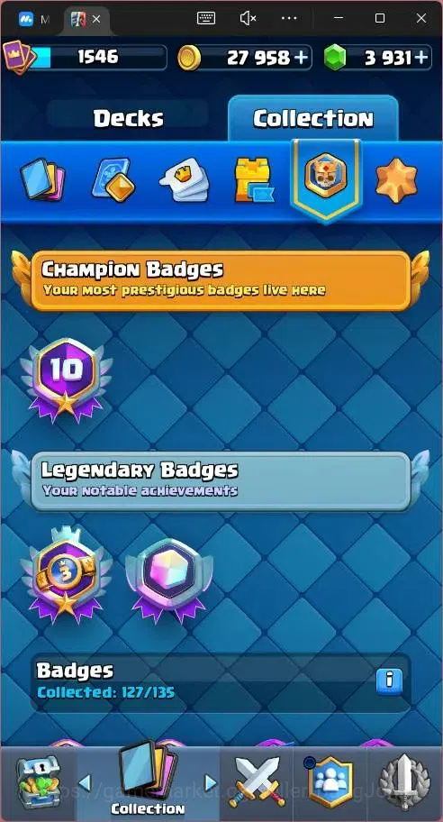 Clash Royale Accounts Global |CL 1546|KTL 15|12256 Trophy|121 Cards|12 M image 19