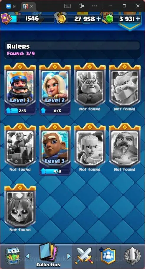 Clash Royale Accounts Global |CL 1546|KTL 15|12256 Trophy|121 Cards|12 M image 20