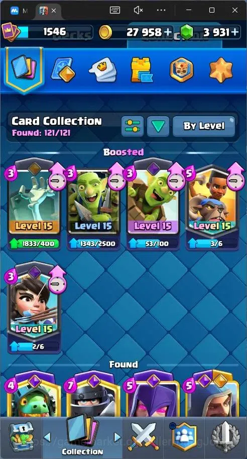 Clash Royale Accounts Global |CL 1546|KTL 15|12256 Trophy|121 Cards|12 M image 7