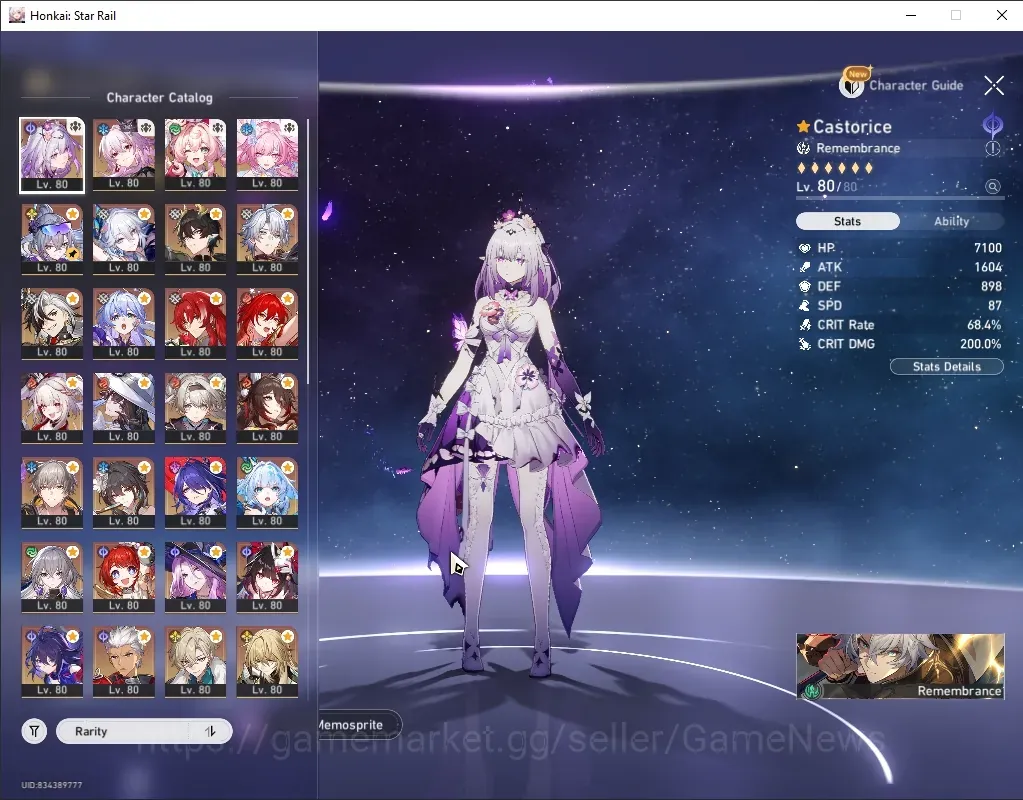 Honkai Star Rail Accounts Others Asia|TL 70|3 Team Prem|28 Limited|(Firefly,Evernight,Tribbie,Sparkle,Archer,RuanMei)E1 1