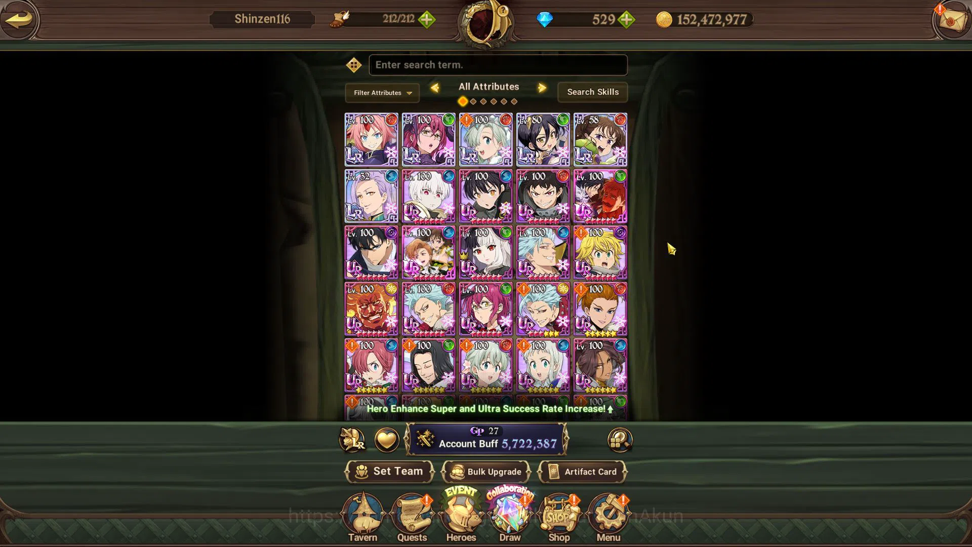 The Seven Deadly Sins: Grand Cross Accounts Asia|5,7M CC|6 LR+2UR+Many Collab 526 DM|HGowther6 image 4