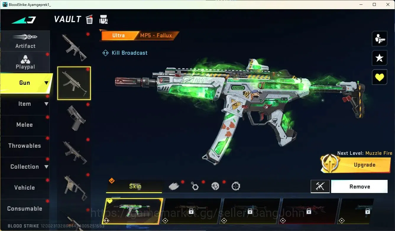 Blood Strike Accounts ASIA | Eternal Uzi-Star Chaser | 1 TR | 9 Legendar image 3