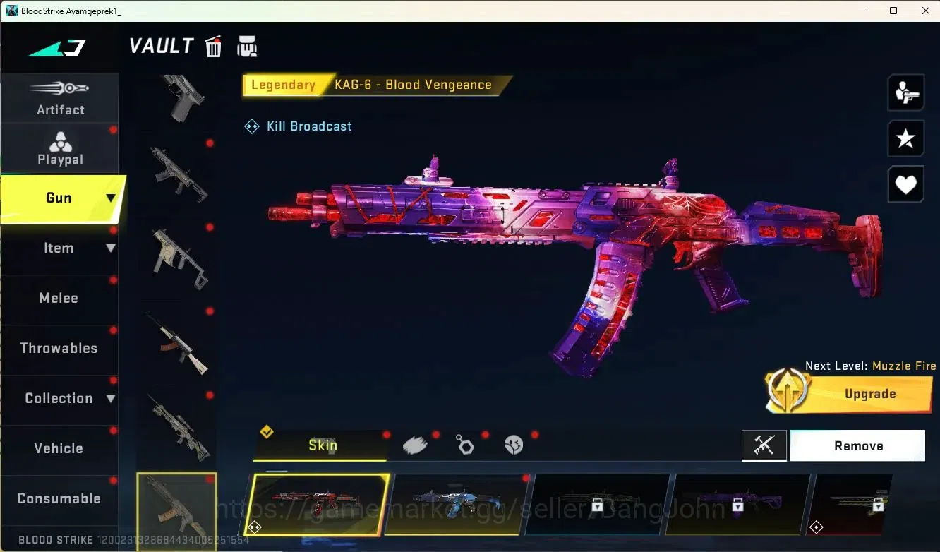 Blood Strike Accounts ASIA | Eternal Uzi-Star Chaser | 1 TR | 9 Legendar image 9