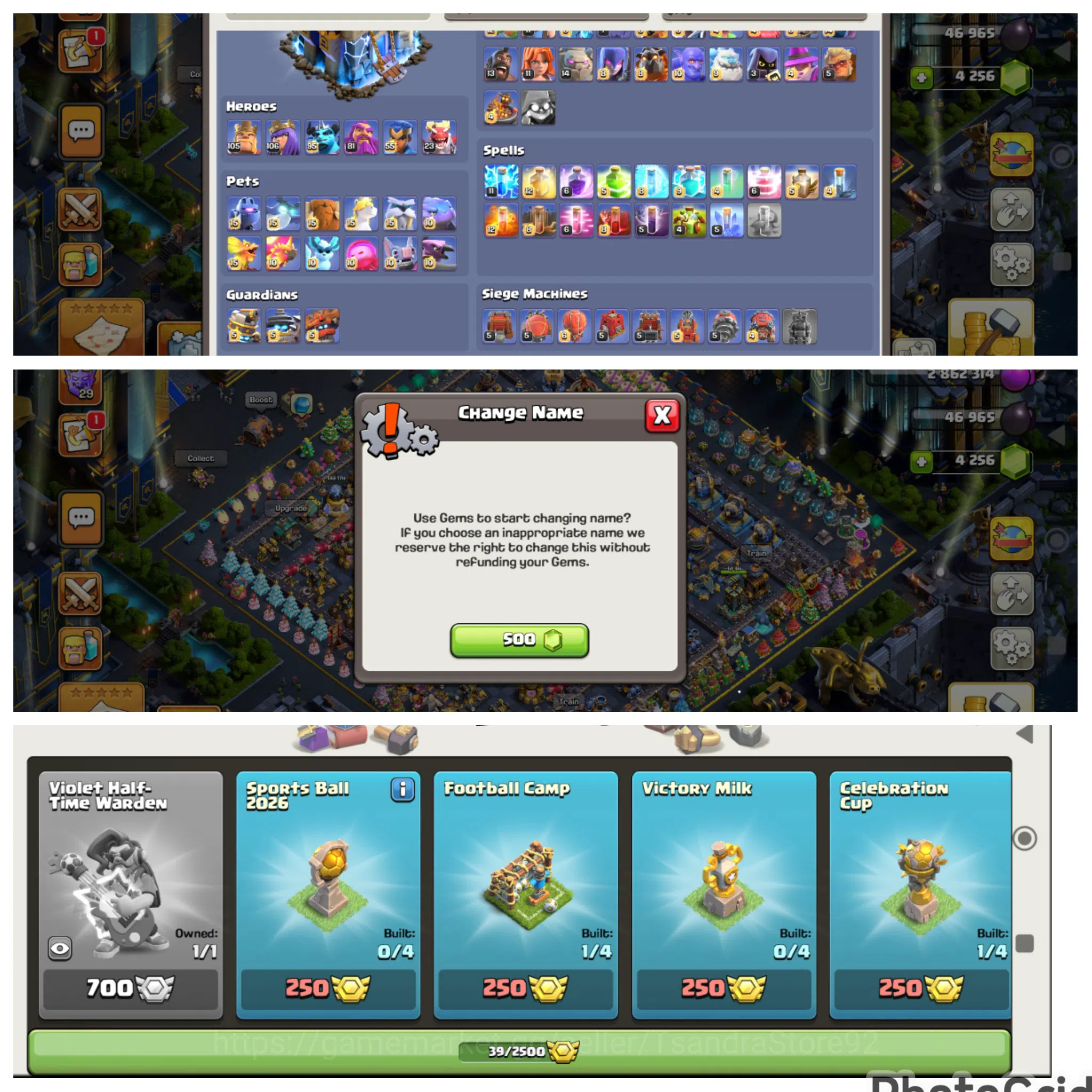 Clash of Clans Accounts High-End FLASHSALE TH 18 LVL 270 MAXED|5 HERO MAXED|EPIC 11 MAX|WALL MAXED & DEFENSE|2 SKIN LIMITED 2