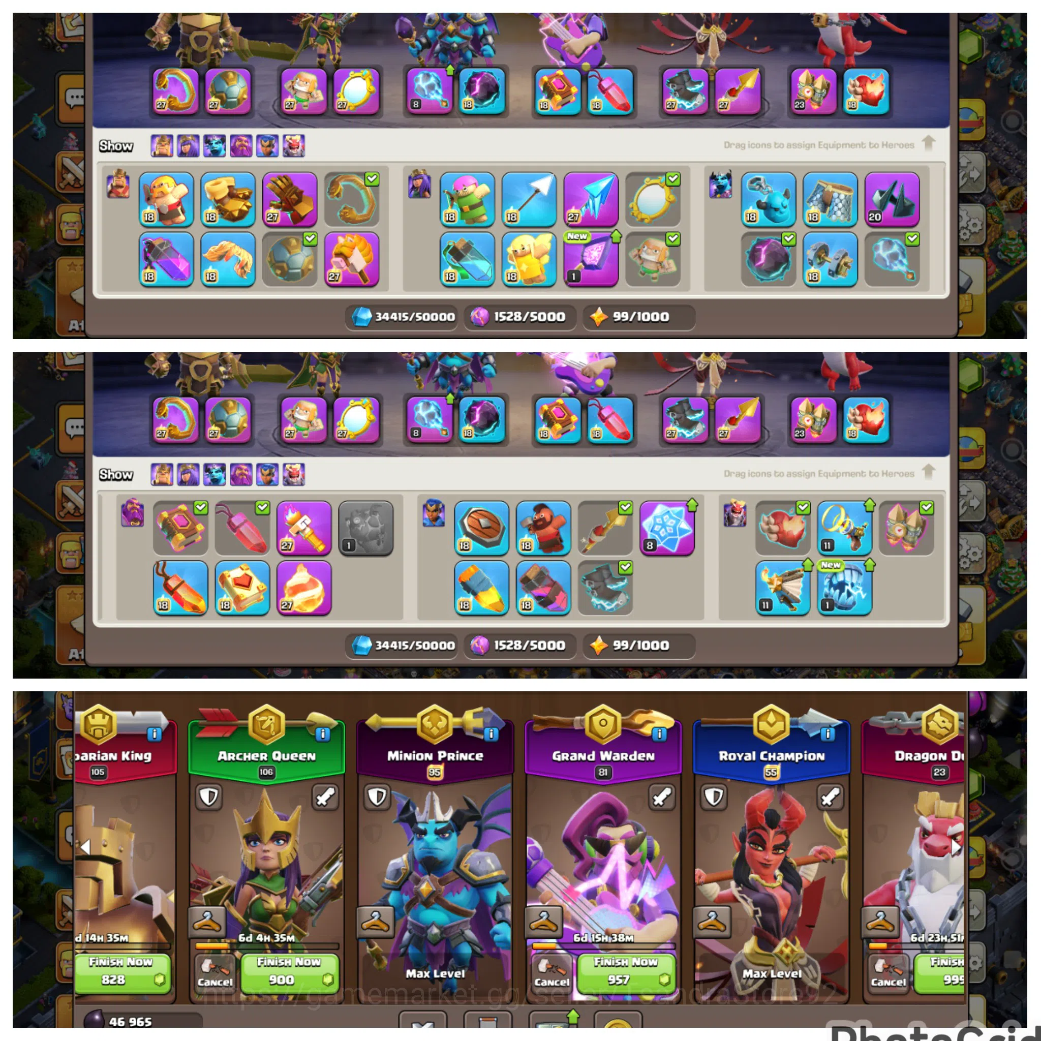 Clash of Clans Accounts High-End FLASHSALE TH 18 LVL 270 MAXED|5 HERO MAXED|EPIC 11 MAX|WALL MAXED & DEFENSE|2 SKIN LIMITED 3