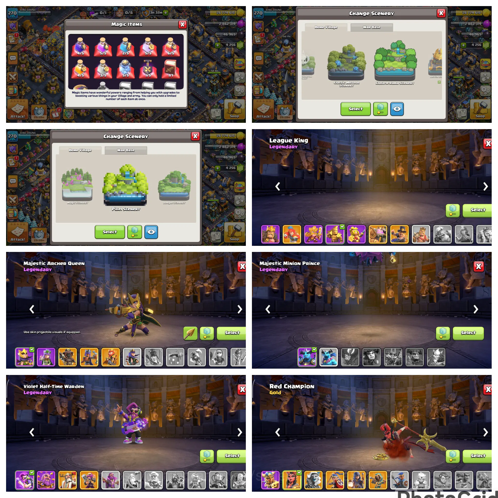 Clash of Clans Accounts High-End FLASHSALE TH 18 LVL 270 MAXED|5 HERO MAXED|EPIC 11 MAX|WALL MAXED & DEFENSE|2 SKIN LIMITED 4