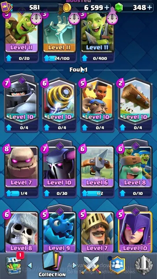 Clash Royale Accounts High-End Lvl 581|KTL 11|Trophy 4310|Card 68/121|1 Hero 3 EVO 4 Legend 15 Epic 25 Rare 24 Common|2 Wild 11