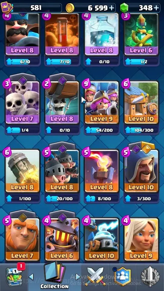 Clash Royale Accounts High-End Lvl 581|KTL 11|Trophy 4310|Card 68/121|1 Hero 3 EVO 4 Legend 15 Epic 25 Rare 24 Common|2 Wild 12