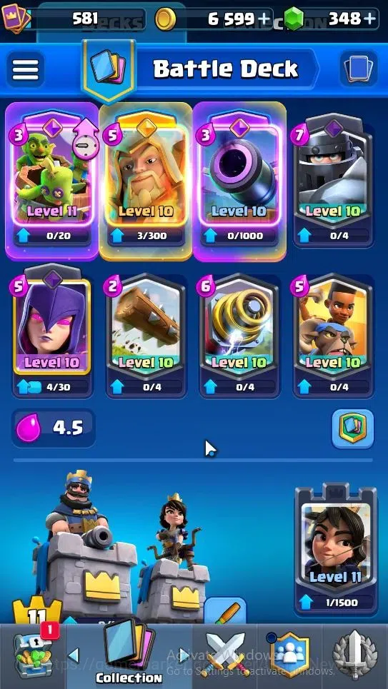 Clash Royale Accounts High-End Lvl 581|KTL 11|Trophy 4310|Card 68/121|1 Hero 3 EVO 4 Legend 15 Epic 25 Rare 24 Common|2 Wild 3