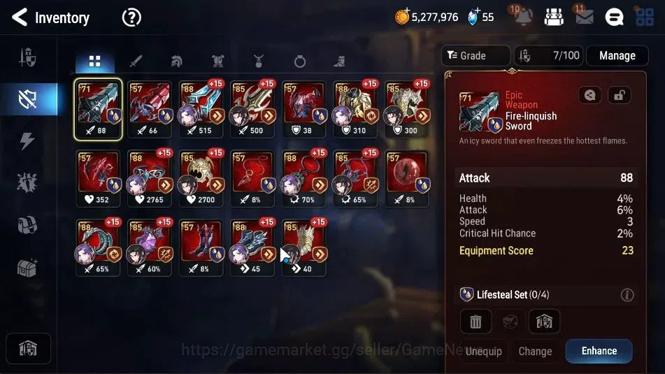 Epic Seven Accounts GLOBAL UnVerif|New Era| 2 ML (Monarch Sword Iseria image 14