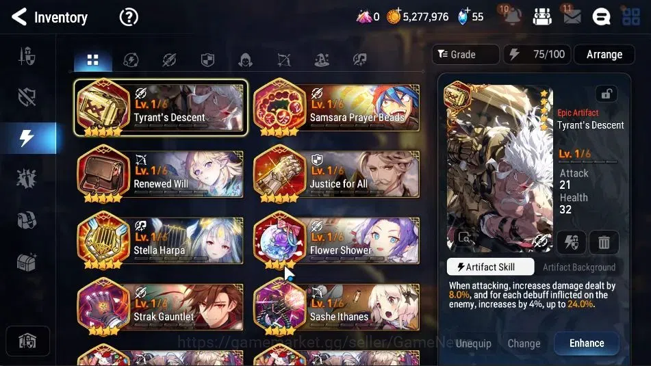 Epic Seven Accounts GLOBAL UnVerif|New Era| 2 ML (Monarch Sword Iseria image 15