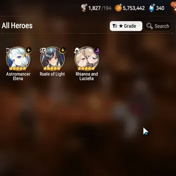 Epic Seven Accounts Starter Global Unverif|Fresh Starter|3ML(A.Elena,RnL,Ruele)|Theater Locked|PoH+Bless ON|MoR 7|Abyss