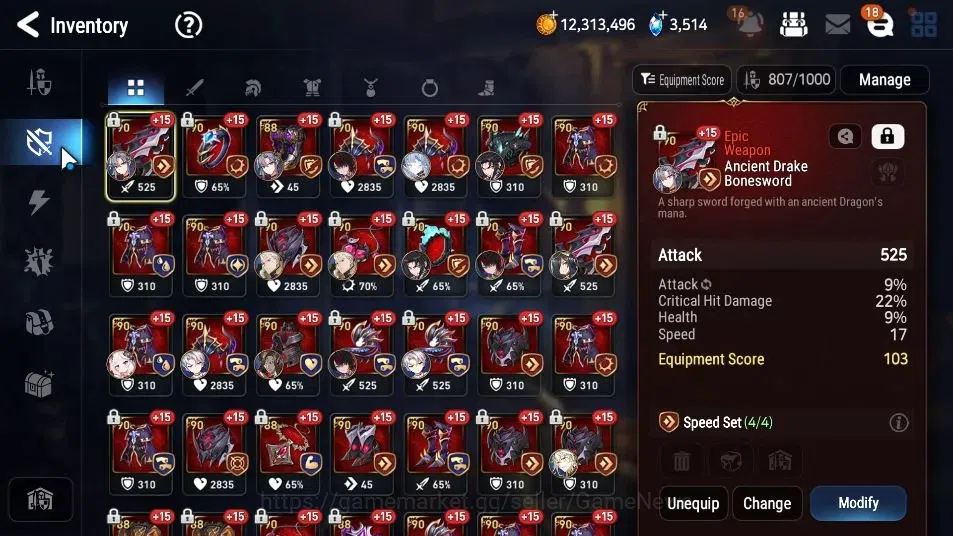 Epic Seven Accounts GLOBAL Unverif|New Era|14 ML(Rhianna&Luciella,A Vi image 13