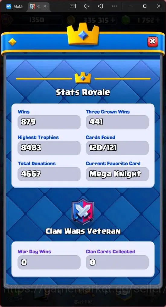 Clash Royale Accounts Mobile | KTL 13 | Trophy 8483 | Card 120 | 2 Hero  image 17