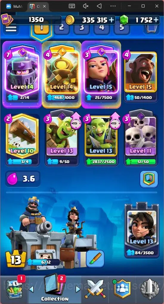 Clash Royale Accounts Mobile | KTL 13 | Trophy 8483 | Card 120 | 2 Hero  image 3