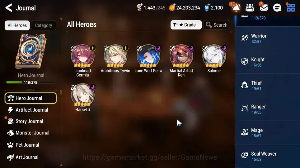 Epic Seven Accounts GLOBAL Unverif|New Era|6 ML(Salome,A Tywin,Har set image 6