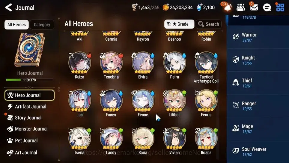 Epic Seven Accounts GLOBAL Unverif|New Era|6 ML(Salome,A Tywin,Har set image 8