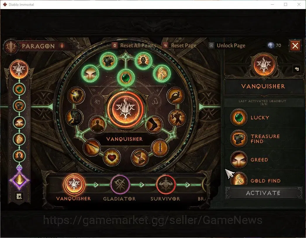 Diablo Immortal Accounts NA -High Heaven|CS ON|Lv60(844)|Demon Hunter|CR 41 image 9