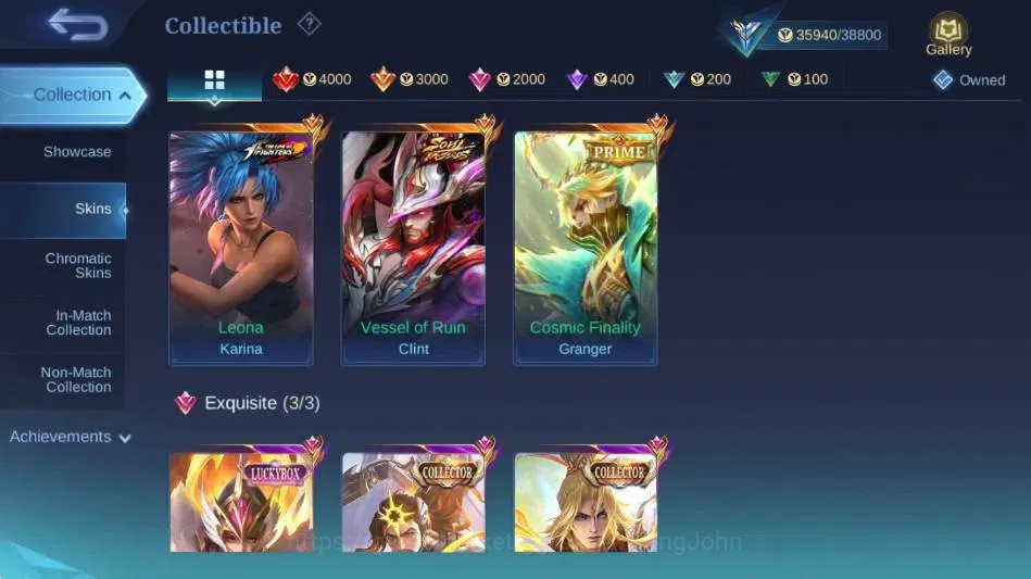 Mobile Legends: Bang Bang Accounts Global|Skin 111|Expert|SoulVessel Clint,KOF Karina image 5