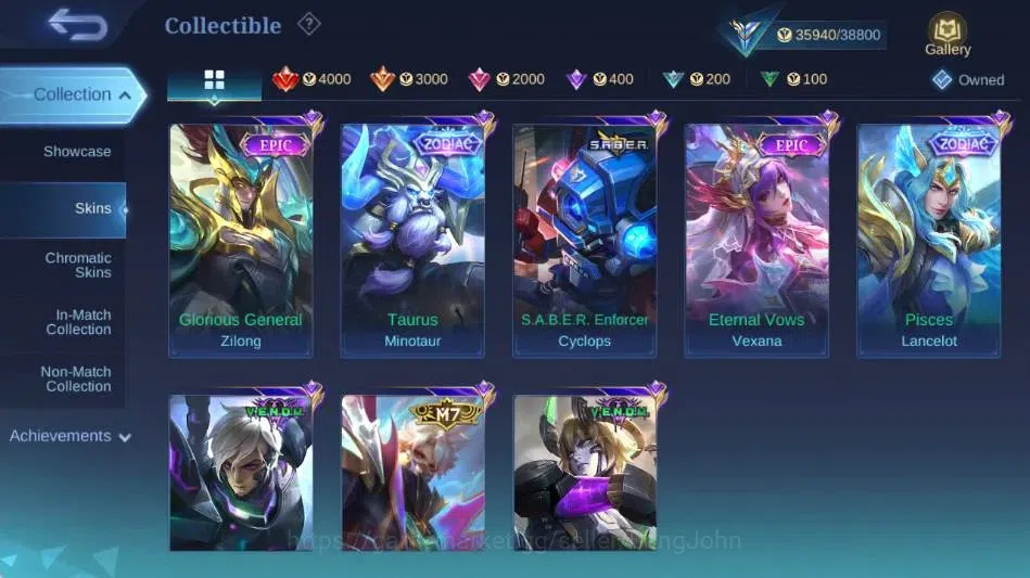 Mobile Legends: Bang Bang Accounts Global|Skin 111|Expert|SoulVessel Clint,KOF Karina image 7