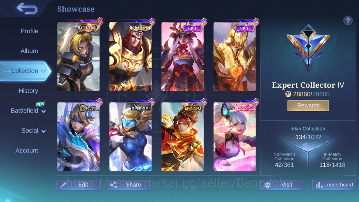Mobile Legends: Bang Bang Accounts Hero 98 | Skin 134 |Collector Natalia | Lightborn  image 2