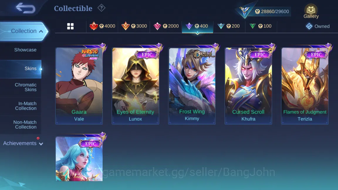 Mobile Legends: Bang Bang Accounts Hero 98 | Skin 134 |Collector Natalia | Lightborn  image 7