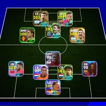 eFootball Accounts High-End Android|PW 3126|BigT LionelMessi,Epic Aguero Rijkaard Shevchenko,Showt Neuer LamineYamal