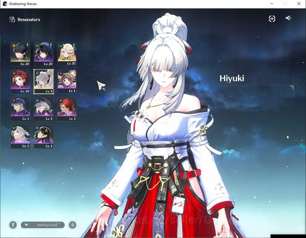 Wuthering Waves Accounts SEA|UL 20|2 Limited| Hiyuki, Cartethyia |Data Bank image 2