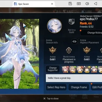 Epic Seven Accounts Starter GLOBAL UNVERIF|Fresh tarter|7ML(Lisette,Zio,ILnav,Arby,R.Violet,T.)|PoH+Bless ON|SS 1.5K|Thater