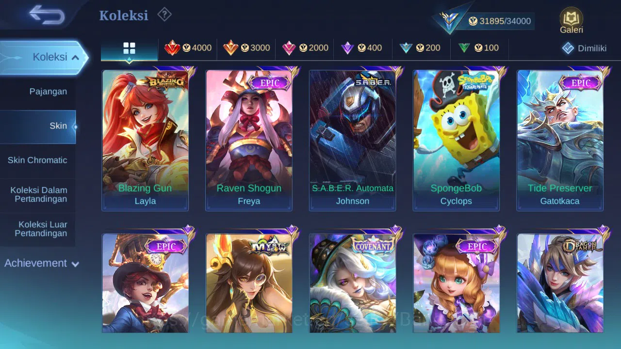 Mobile Legends: Bang Bang Accounts GLOBAL Hero 90 Skin 163 | Luckybox Leomord | Coven image 3