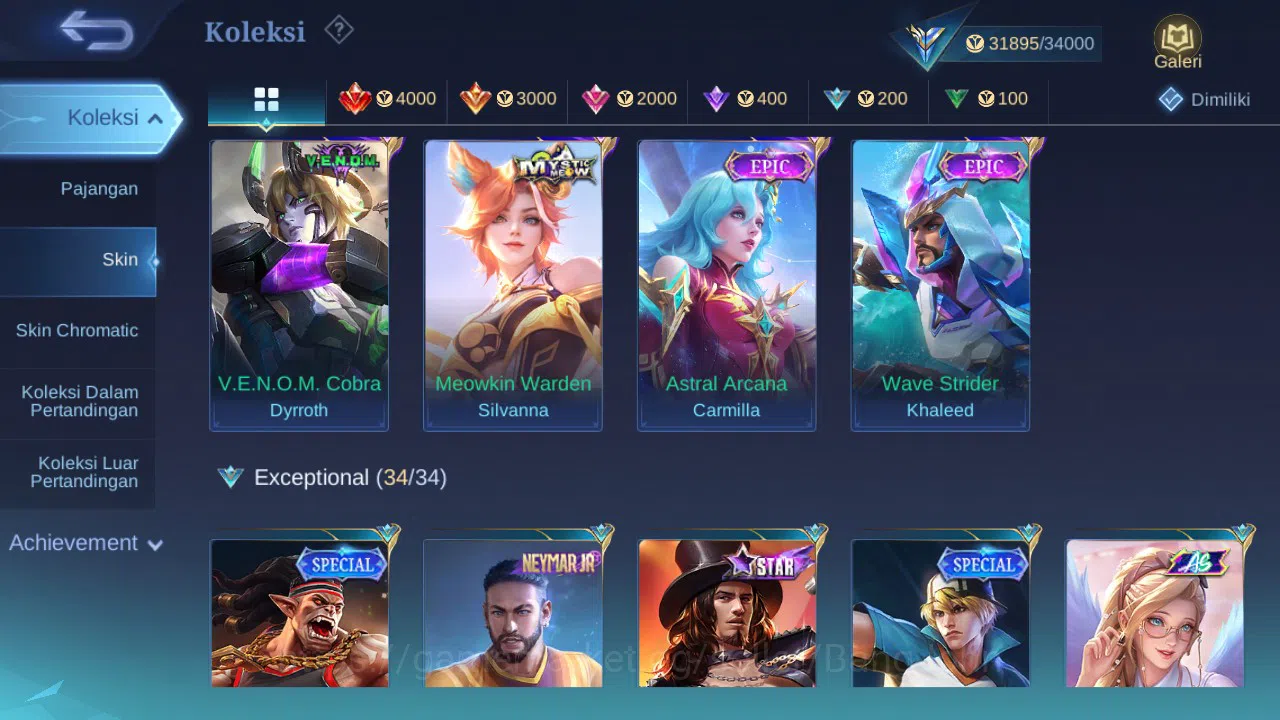 Mobile Legends: Bang Bang Accounts GLOBAL Hero 90 Skin 163 | Luckybox Leomord | Coven image 5