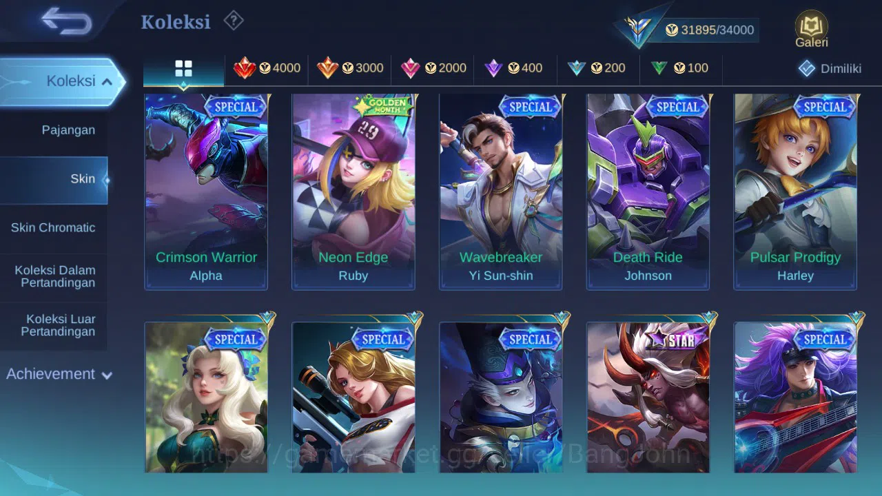 Mobile Legends: Bang Bang Accounts GLOBAL Hero 90 Skin 163 | Luckybox Leomord | Coven image 7