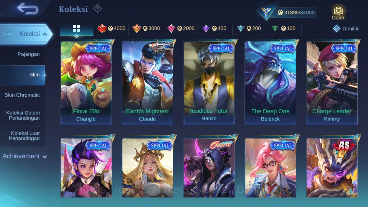 Mobile Legends: Bang Bang Accounts GLOBAL Hero 90 Skin 163 | Luckybox Leomord | Coven image 8