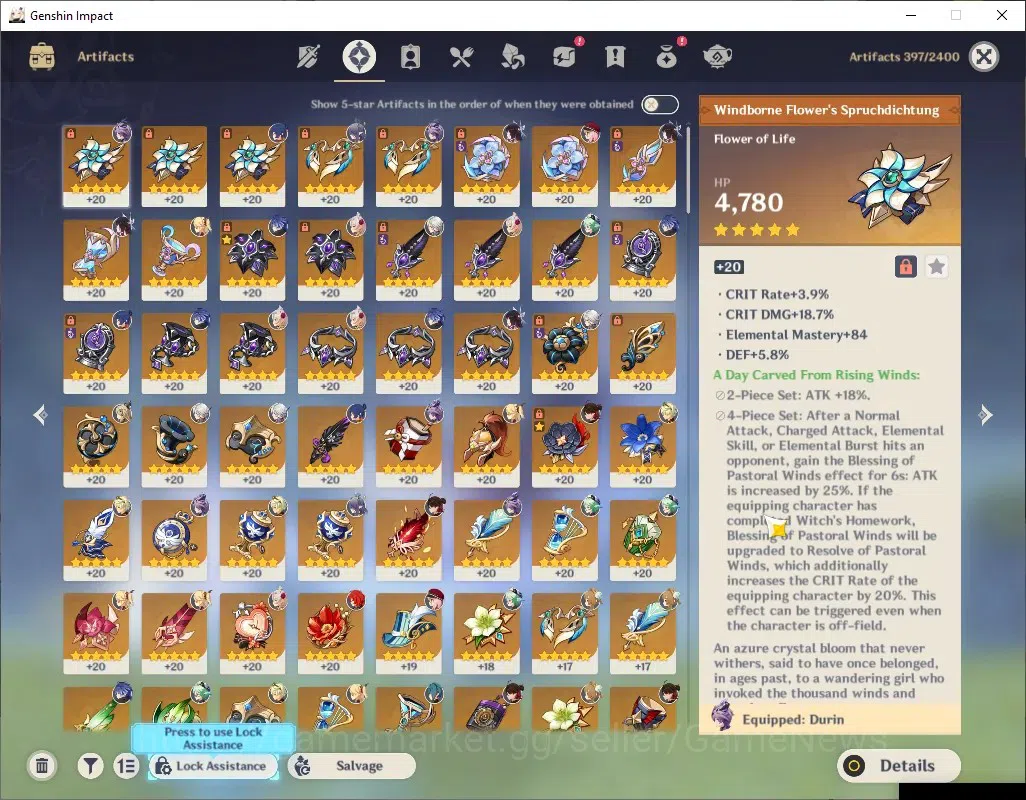 Genshin Impact Accounts ASIA|Free HSR|AR 56|1456 Primogem|5 Limited + 1 (* image 20