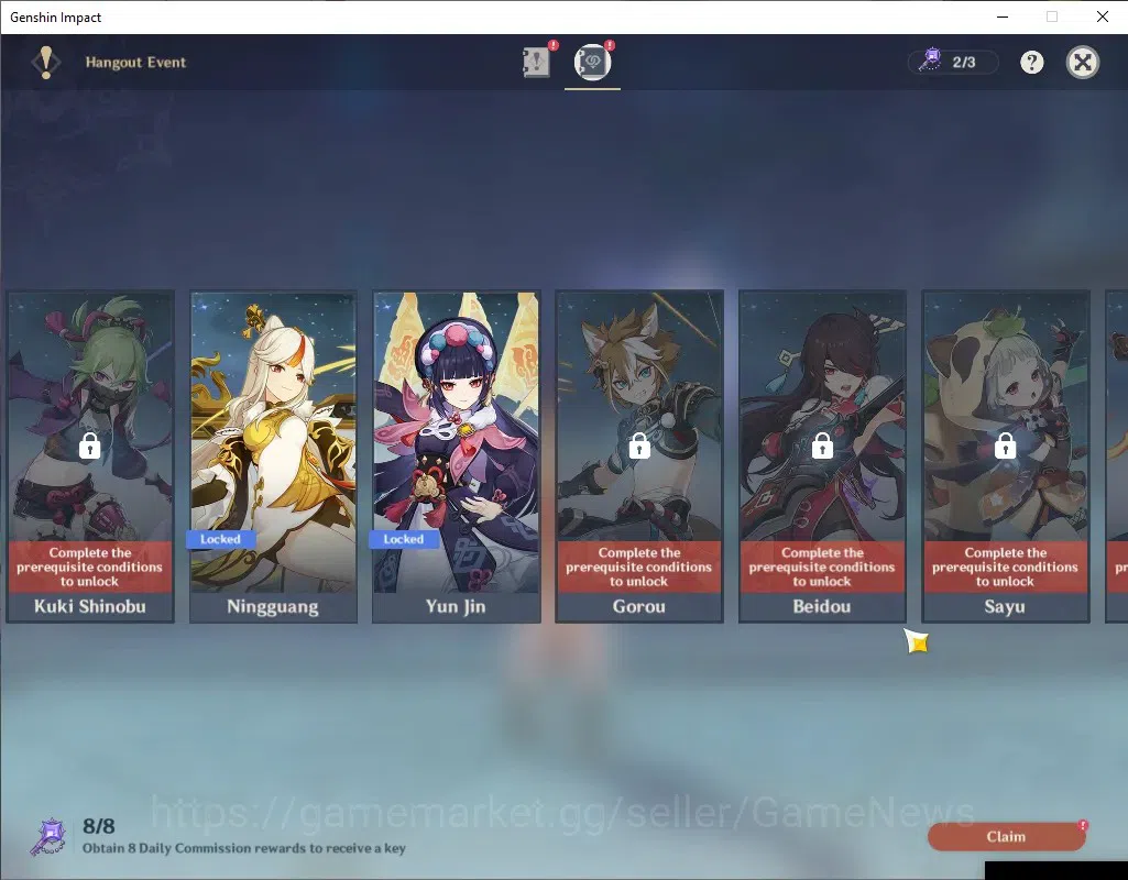 Genshin Impact Accounts ASIA|AR 46|1 Limited + 2 (*5Standard) + 1 (*5Weapo image 16