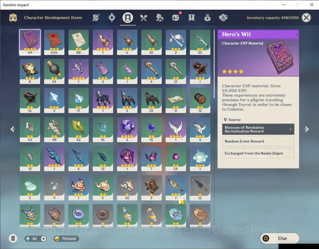 Genshin Impact Accounts ASIA|AR 46|1 Limited + 2 (*5Standard) + 1 (*5Weapo image 5