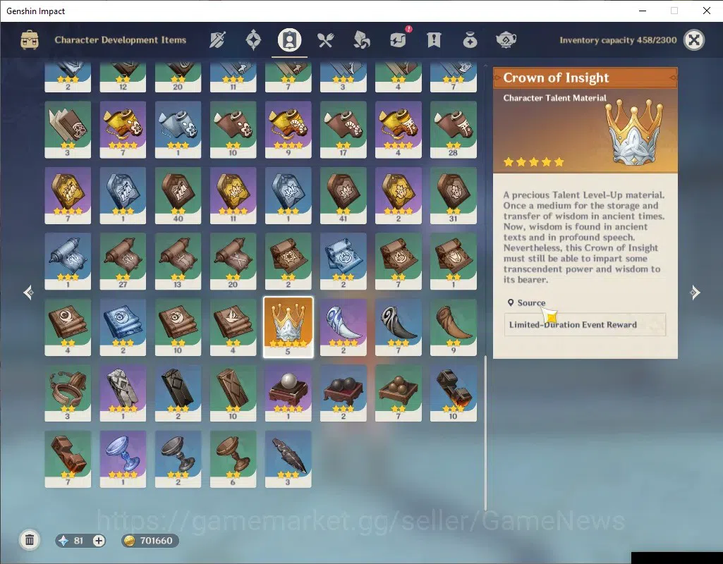 Genshin Impact Accounts ASIA|AR 46|1 Limited + 2 (*5Standard) + 1 (*5Weapo image 6